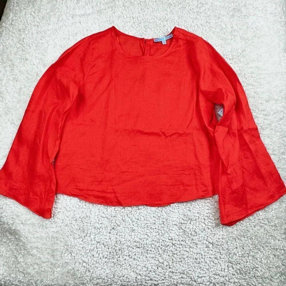 Antonio Melani Linen Kayla Top Red NEW